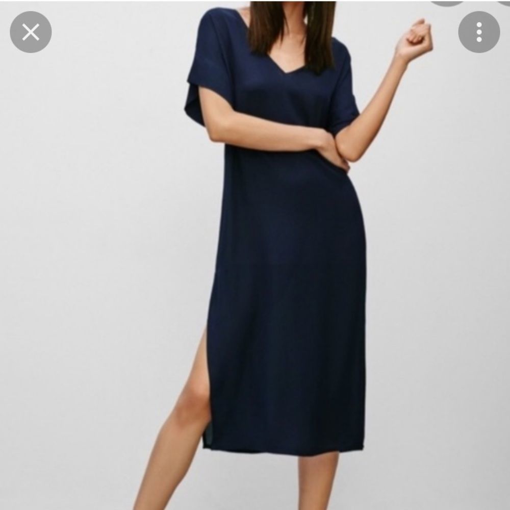 Babaton Tunic Jessie Midi Dress with Side Slits